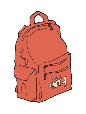 NET backpack illustration