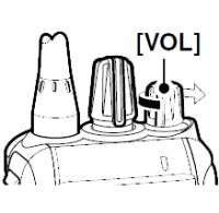 Figure 10: Radio volume control.