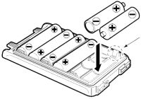 Figure 9: Load AA batteries into the battery pack.