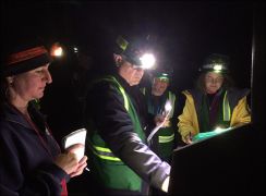 Proctor Alice Busch confers with Tigard CERT guests during Operation Astor. Photo by Jeremy Van Keuren.