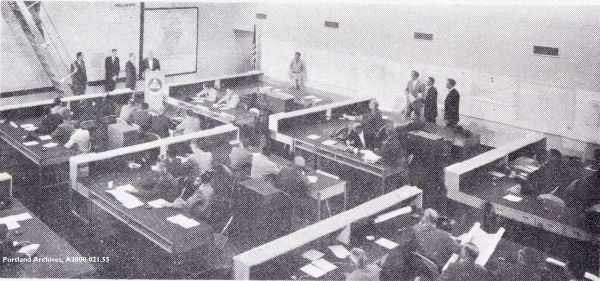 Photo from inside Kelly Butte, December 1957.